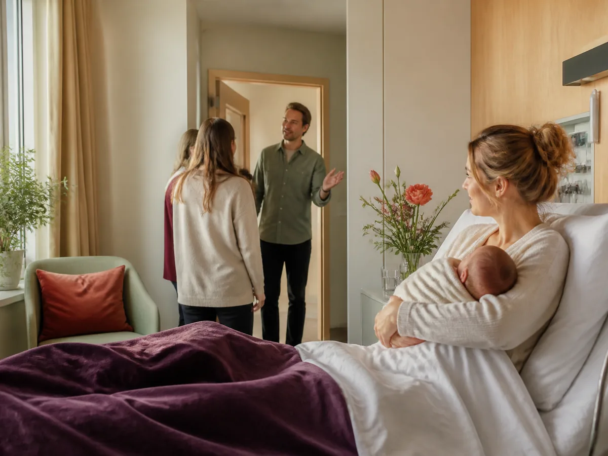 Kraamvisite in het ziekenhuis